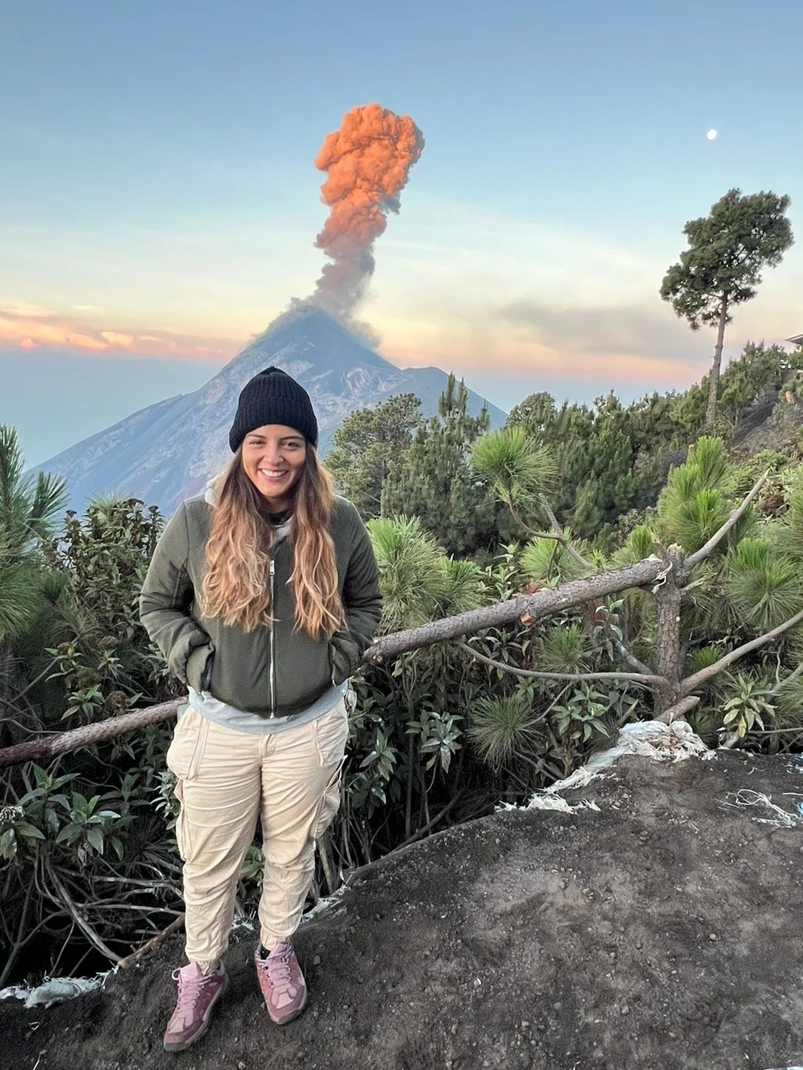 En el volcán de Guatemala